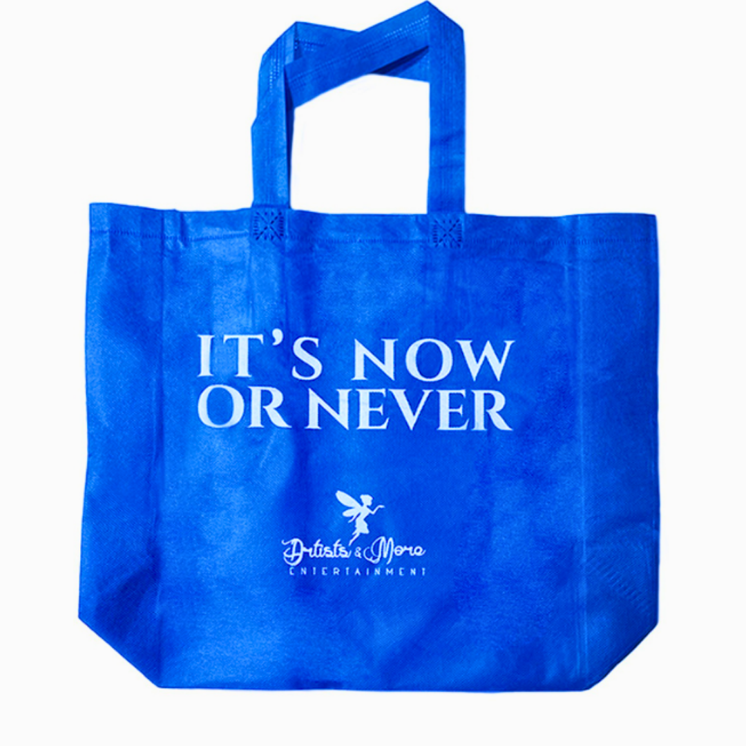 ITS NOW OR NEVER TOTE BAG